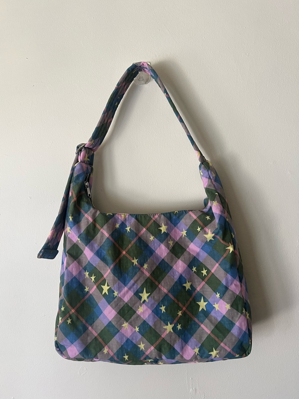 Baggu Shoulder Bag Green Star Plaid - Picture 5 of 10